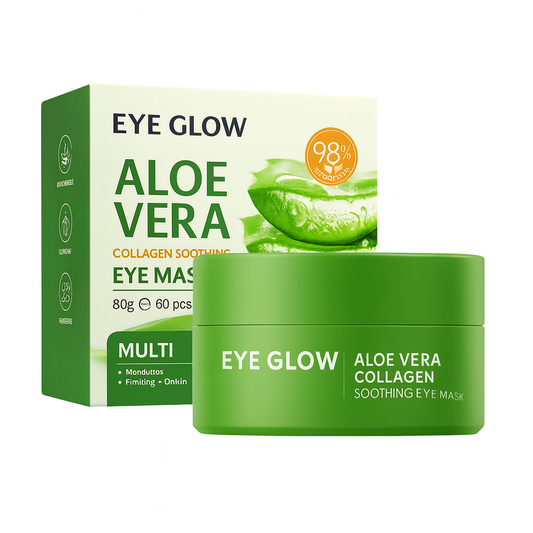 Aloe Vera Collagen Eye Mask. Removes Dark Circles, Eye Bags, and Inflammation.
