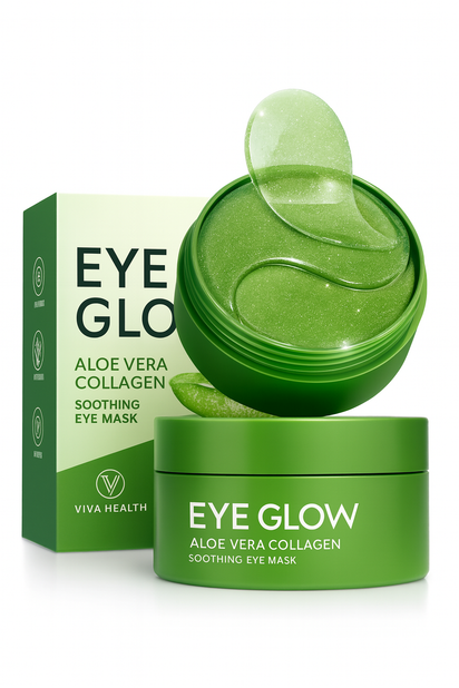 Aloe Vera Collagen Eye Mask. Removes Dark Circles, Eye Bags, and Inflammation.