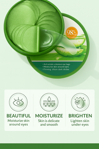 Aloe Vera Collagen Eye Mask. Removes Dark Circles, Eye Bags, and Inflammation.